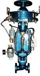 Клапан отсечной сальниковый с пневматическим исполнительным механизмом (ПИМ) PN 2,5 МПа (25 кгс/см2), PN 1,6 МПа (16 кгс/см2)